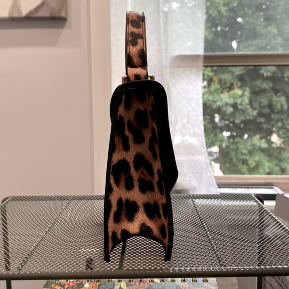 Mini Leopard Print Handbag - Picture 2 of 3